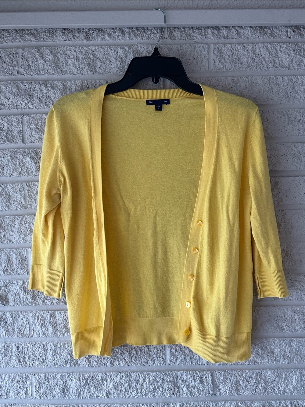 Gap Cardigan 100% Cotton in Yellow